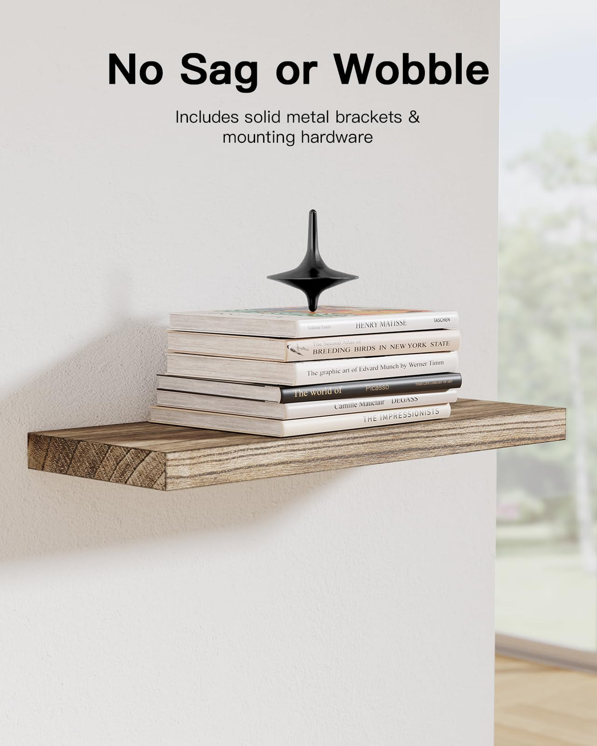 AMADA Natural Wood Floating Shelves — Set of 4 product image 4