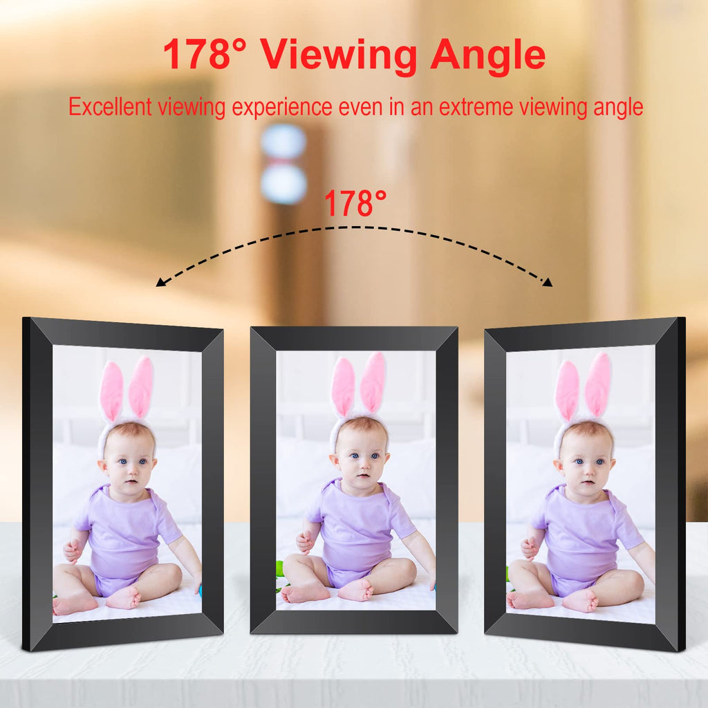 Youyu 10.1 in Frameo WiFi Digital Photo Frame – IPS Touch Screen, 32GB, Wall Mountable