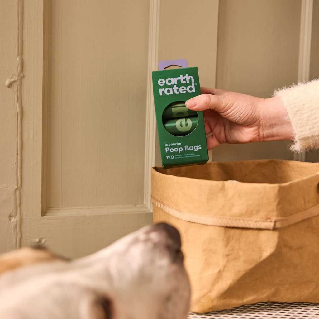 Earth Rated Dog Poo Bags, Guaranteed Leak Proof and Extra Thick Waste Bag Refill Rolls For Dogs, Lavender Scented, 270 Count