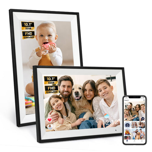 Anna Bella 10.1 in WiFi Digital Photo Frame – 1280x800 IPS Touch Screen, 32GB, App Sharing