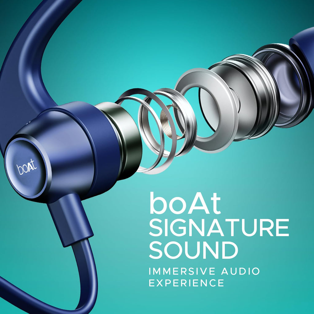 boAt Rockerz 255 Pro+ Wireless Neckband Earphones – Navy Blue