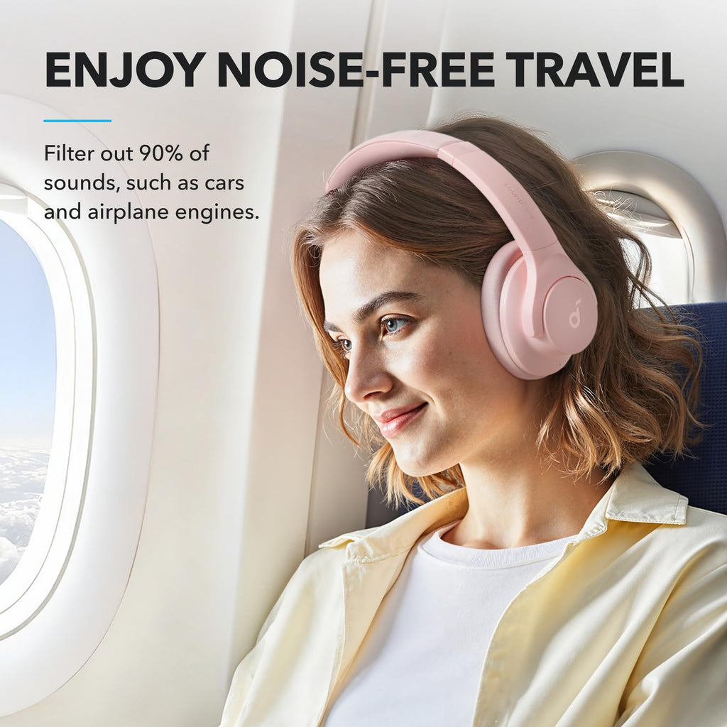 Soundcore by Anker Q20i Hybrid Active Noise Cancelling Headphones, White