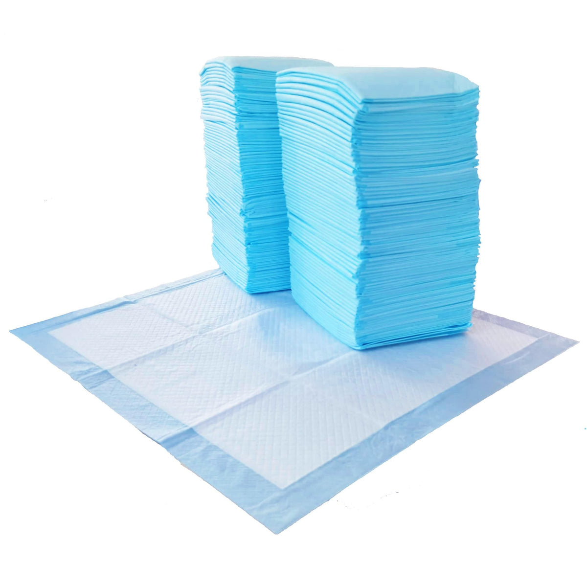 Amazon Basics Puppy Training Pads, 5-Layer Leakproof Design, Quick-Dry Surface, Regular 56 x 56 cm, Pack of 50, Blue