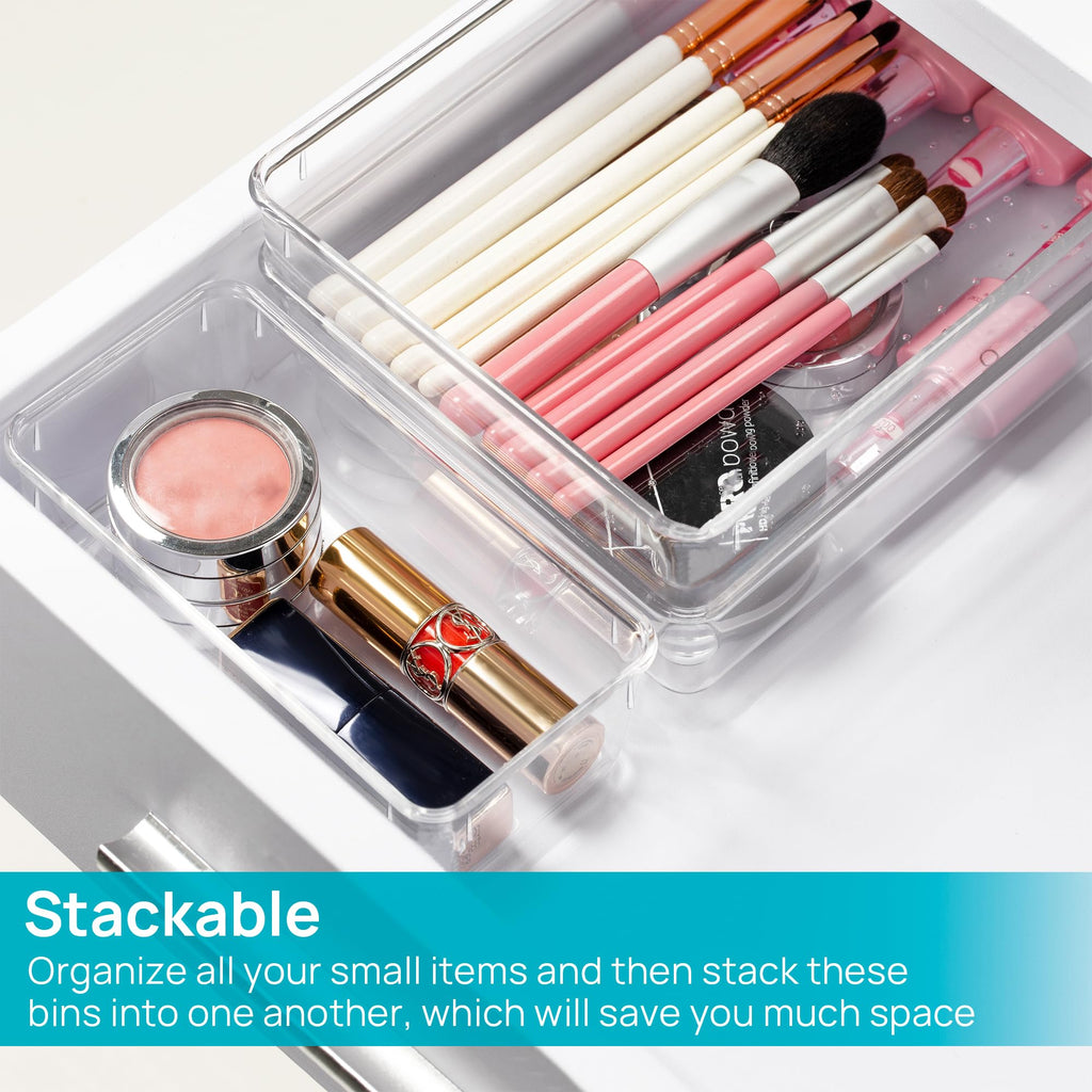 Vtopmart 25-Piece Clear Drawer Organizer Set product image 7