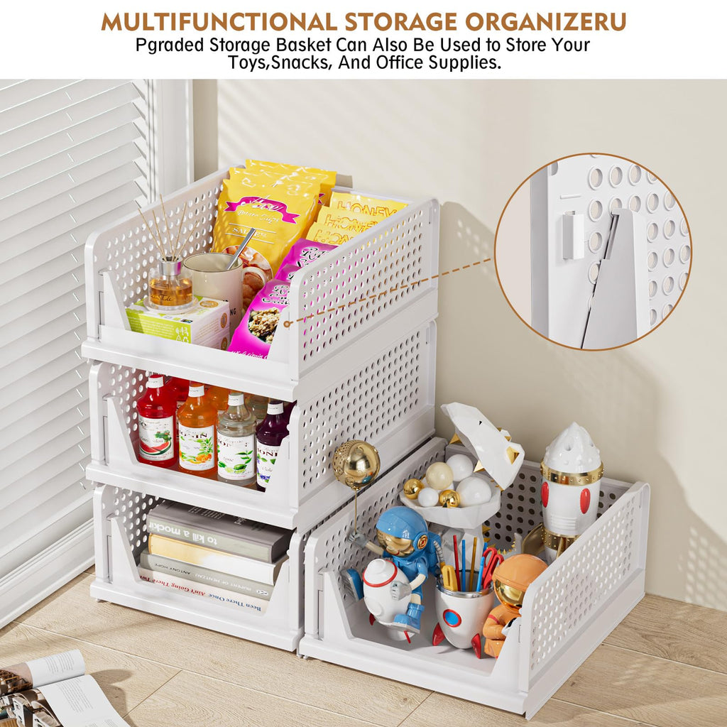 SNSLXH Foldable Stackable Closet Organizers — 5-Pack product image 7