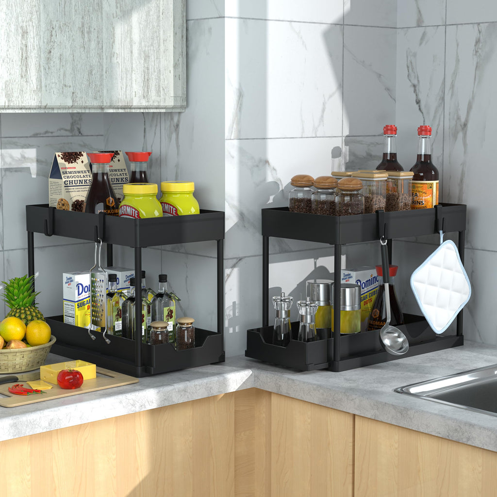Sliding 2-Tier Under-Sink Organizer — 2-Pack product image 5