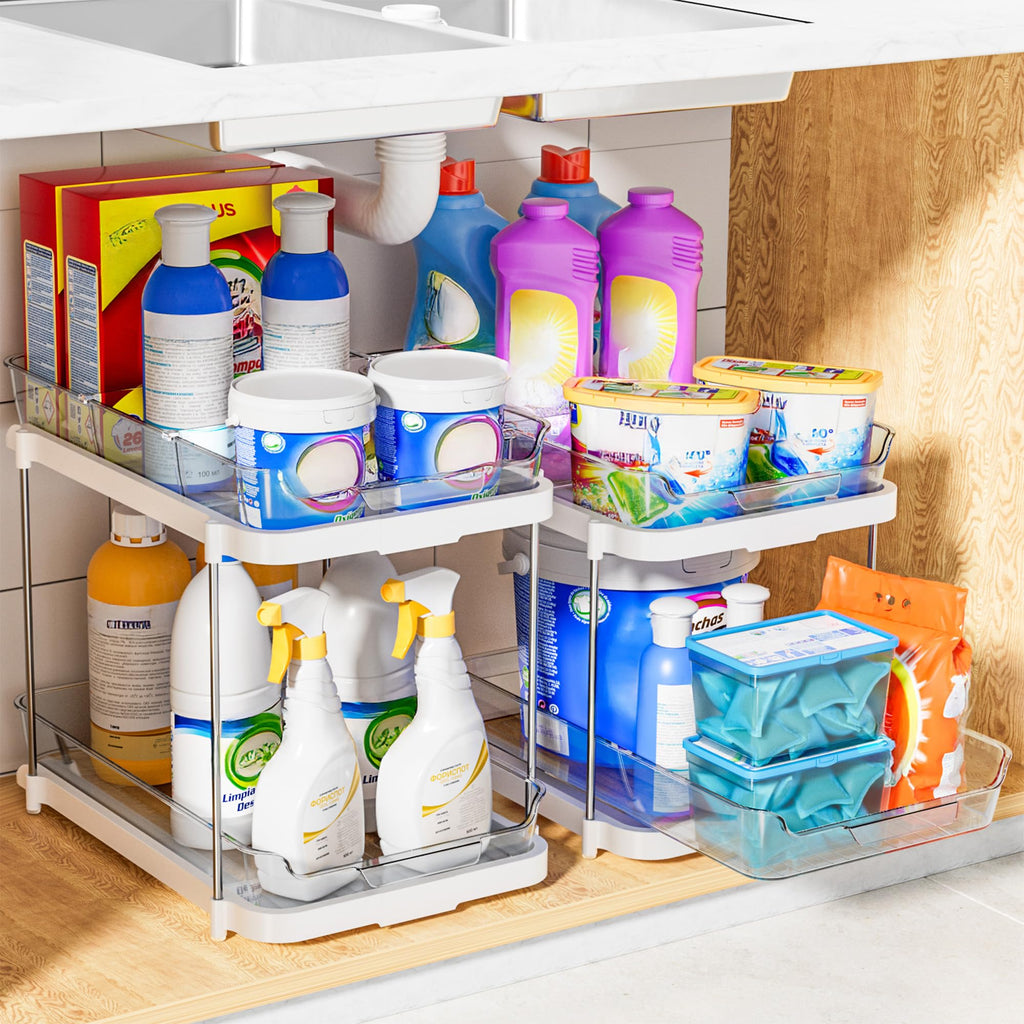 Delamu 2-Tier Under-Sink Organizers — 2-Pack product image 2