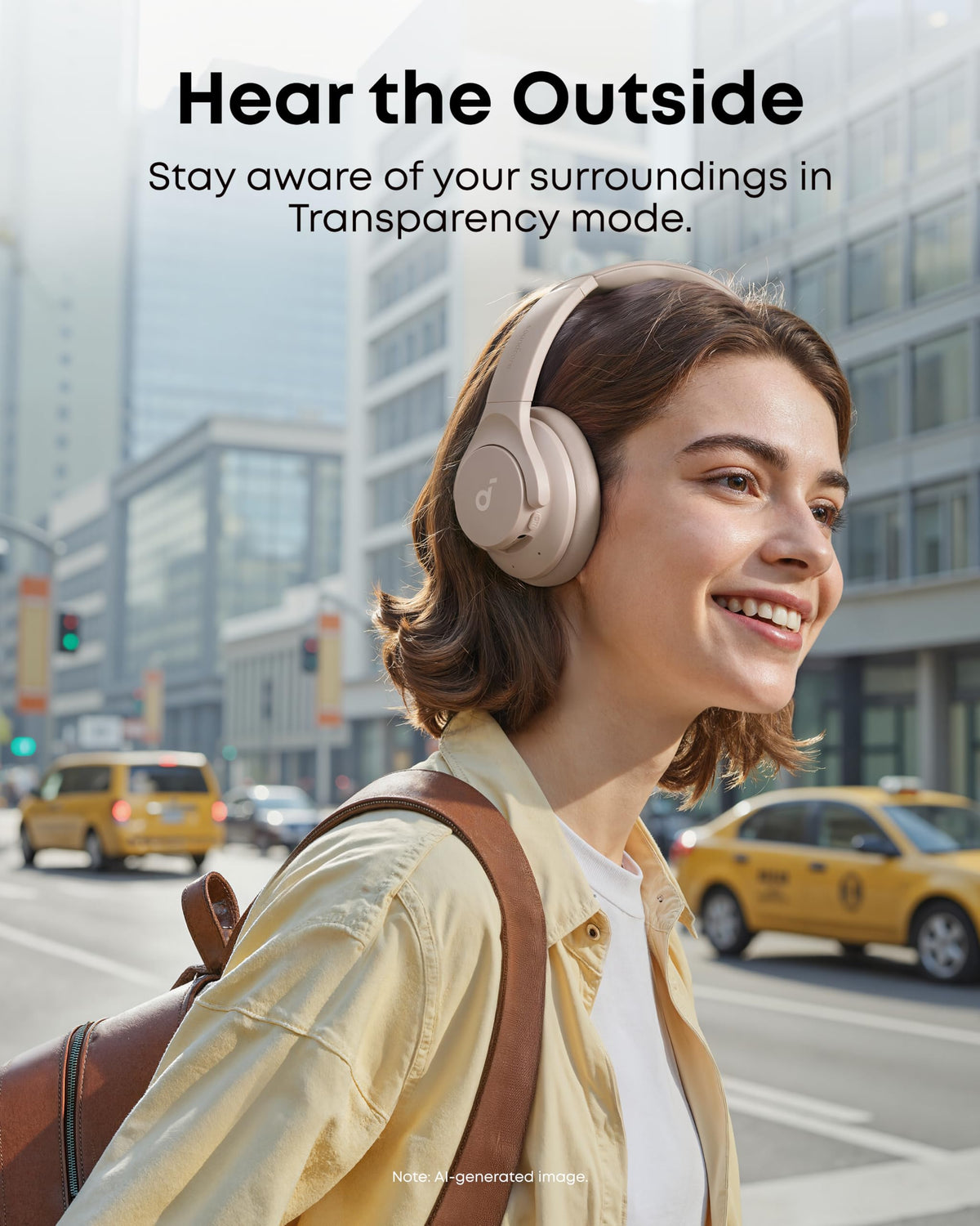 Soundcore by Anker Q20i Hybrid Active Noise Cancelling Headphones, White