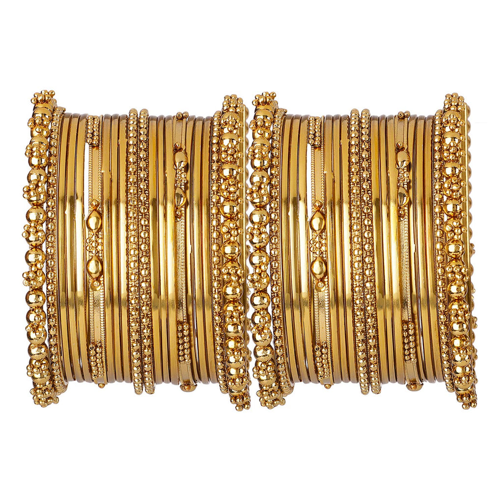 Shining Diva Fashion Set of 40 Bangles Set for Women | Oxidised Silver Plated Celebrity Inspired Jewellery | Latest Stylish Traditional Bangle for Girls and Women