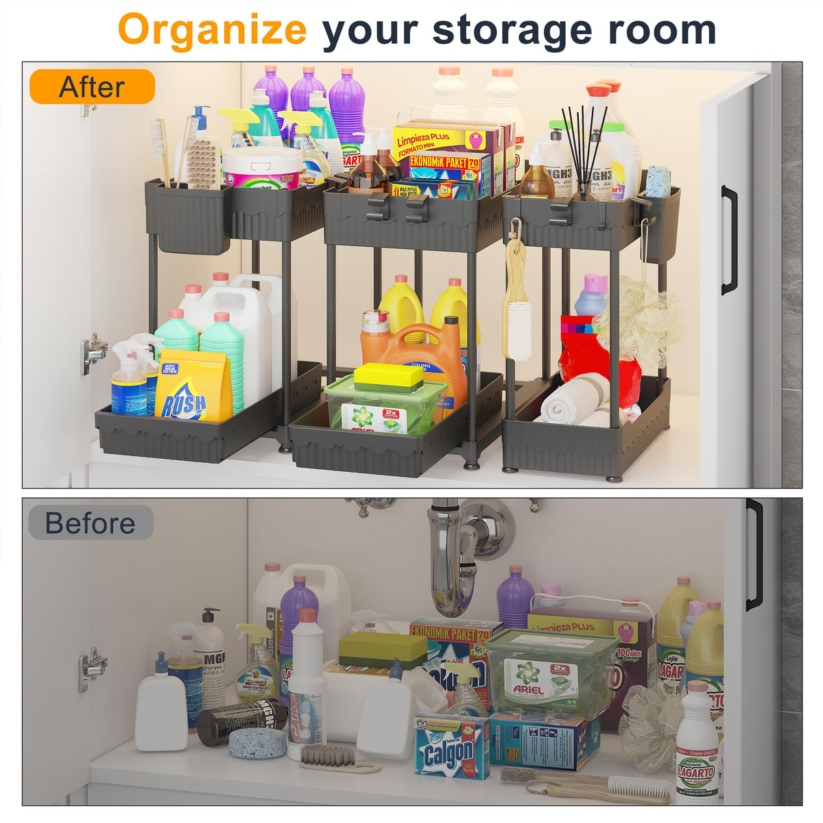 Sevenblue 3-Pack Under-Sink Organizers product image 3