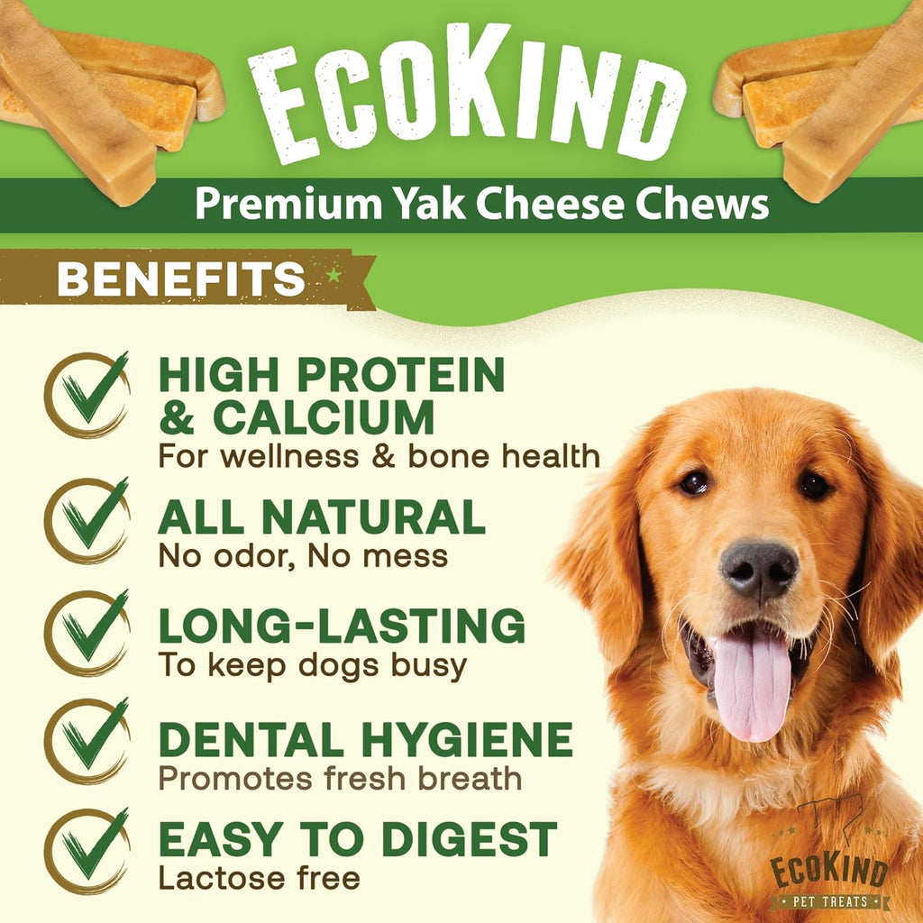 EcoKind yak cheese chews benefits — high protein, long-lasting, lactose free