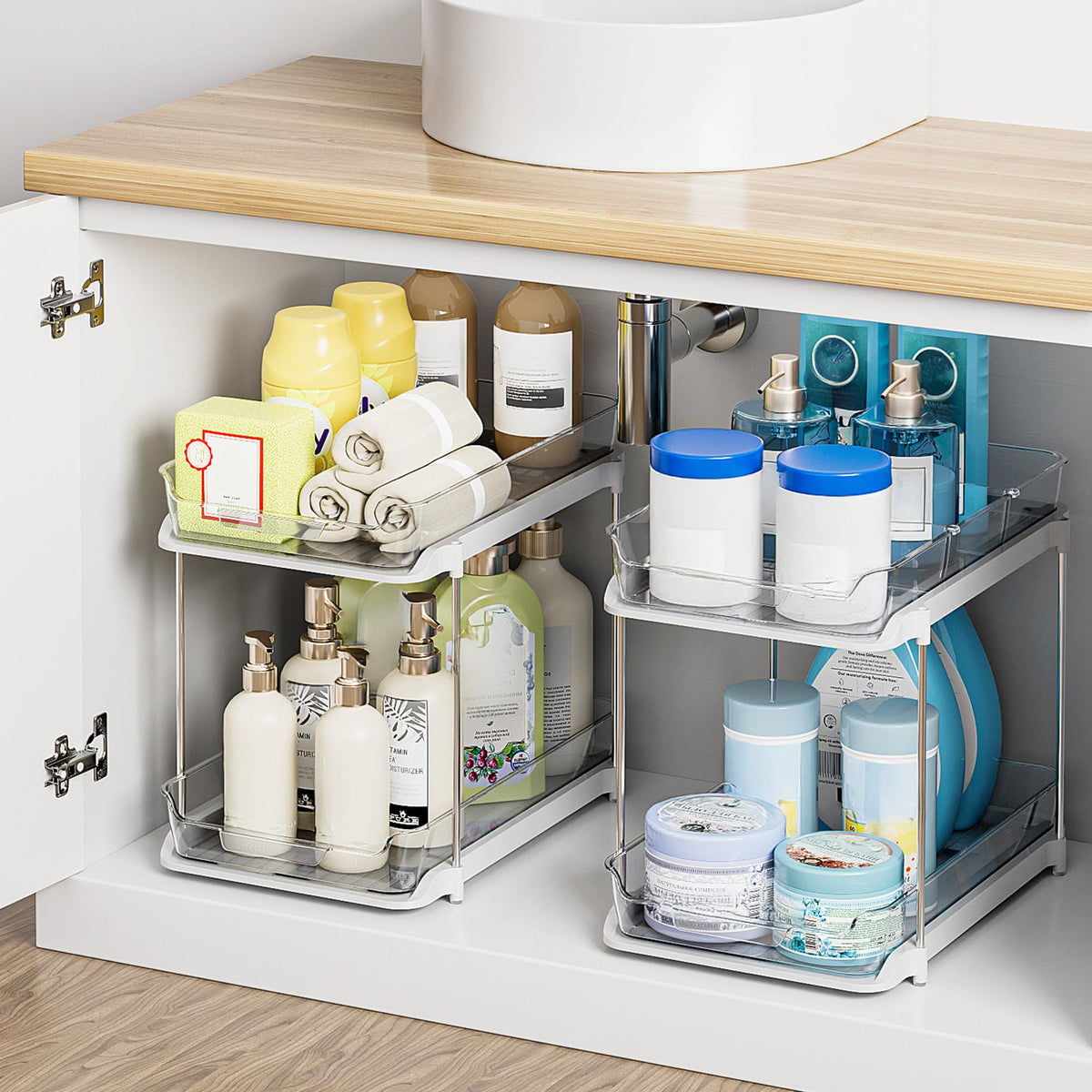 Delamu 2-Tier Under-Sink Organizers — 2-Pack product image 5