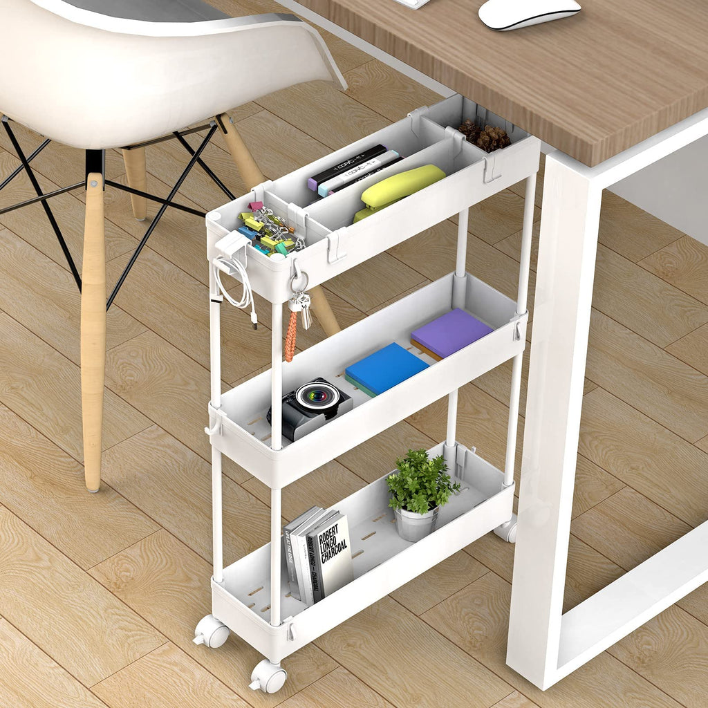SPACELEAD Slim 3-Tier Rolling Storage Cart product image 3