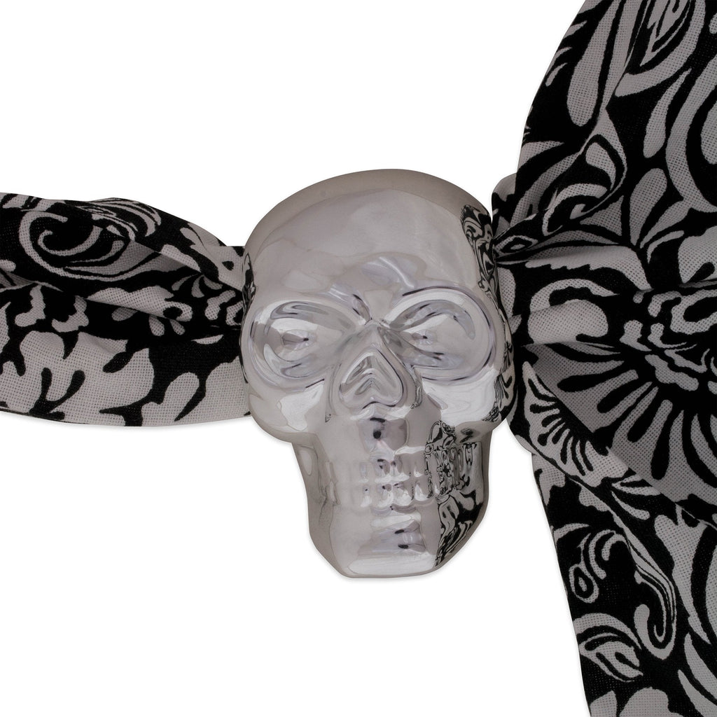 DII Halloween Napkin Rings Novelty Tabletop Décor Set, 3.25x2.25x3, Silver Skull, 6 Piece