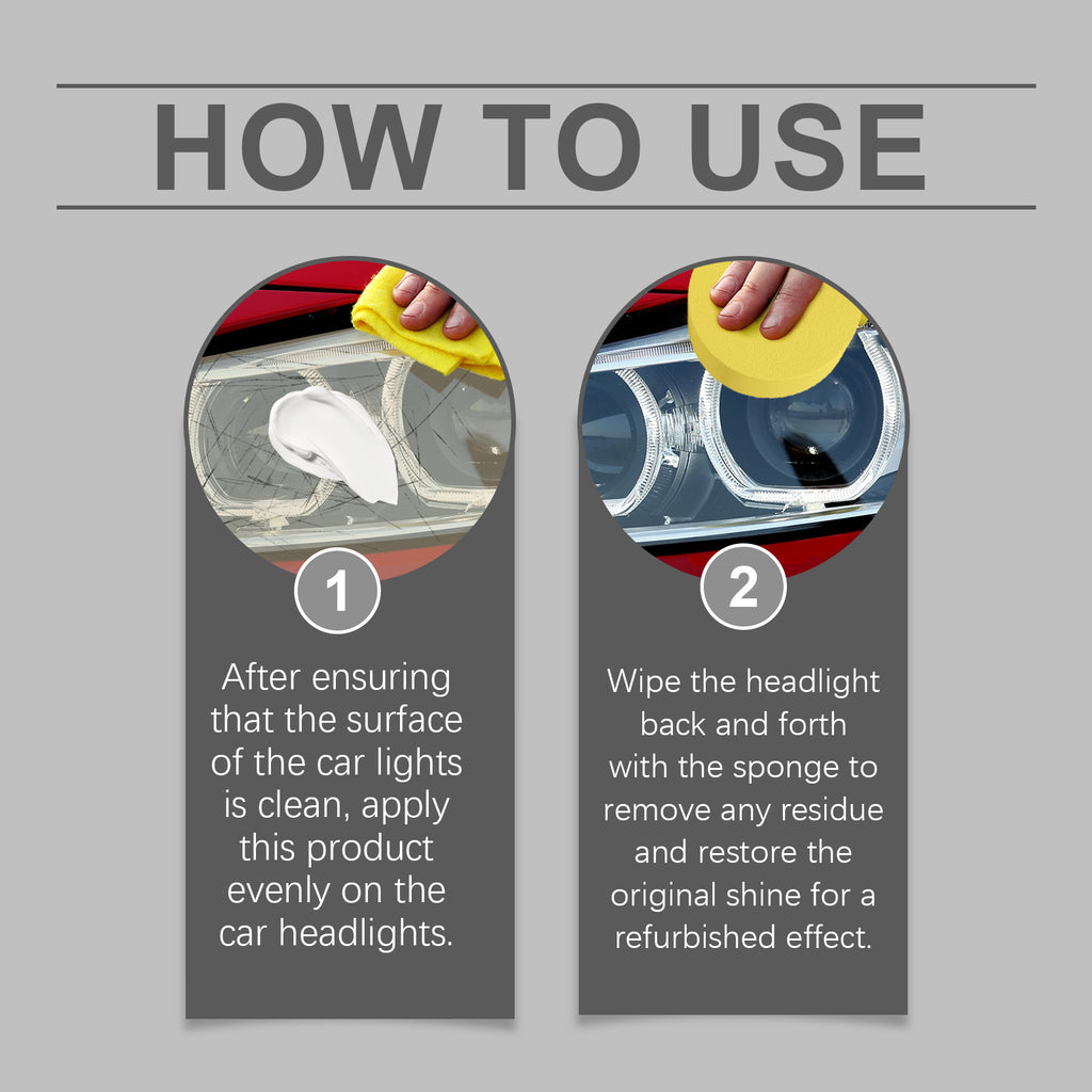 Car Headlight Cleaning & Restoration Kit