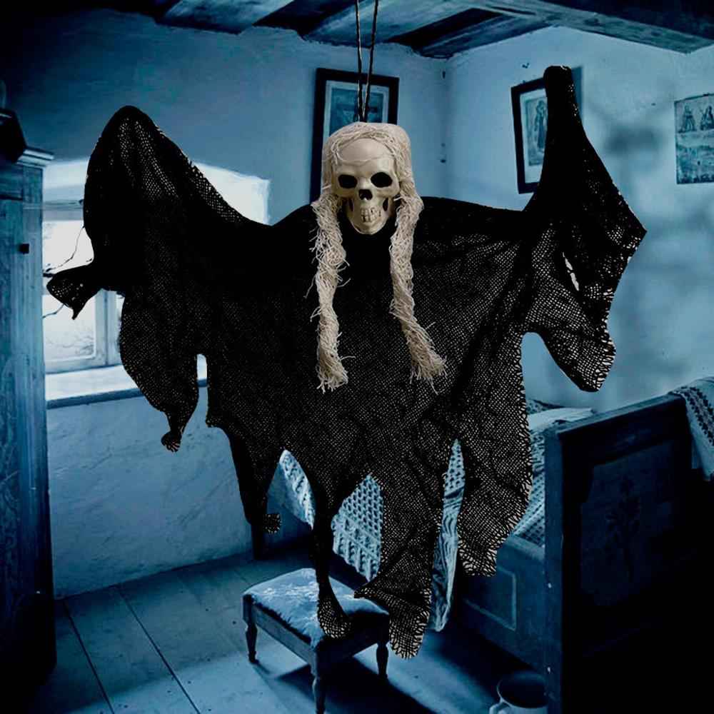 Creepy Hanging Skull Décor – Halloween Ghost Skeleton Decoration for Indoor & Outdoor Use product image