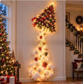 Christmas tree wall light with a red truck at the top
