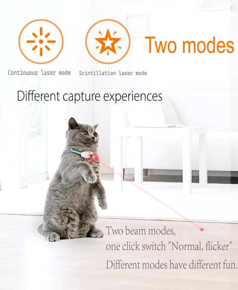 Automatic Laser Collar Toy for Cats