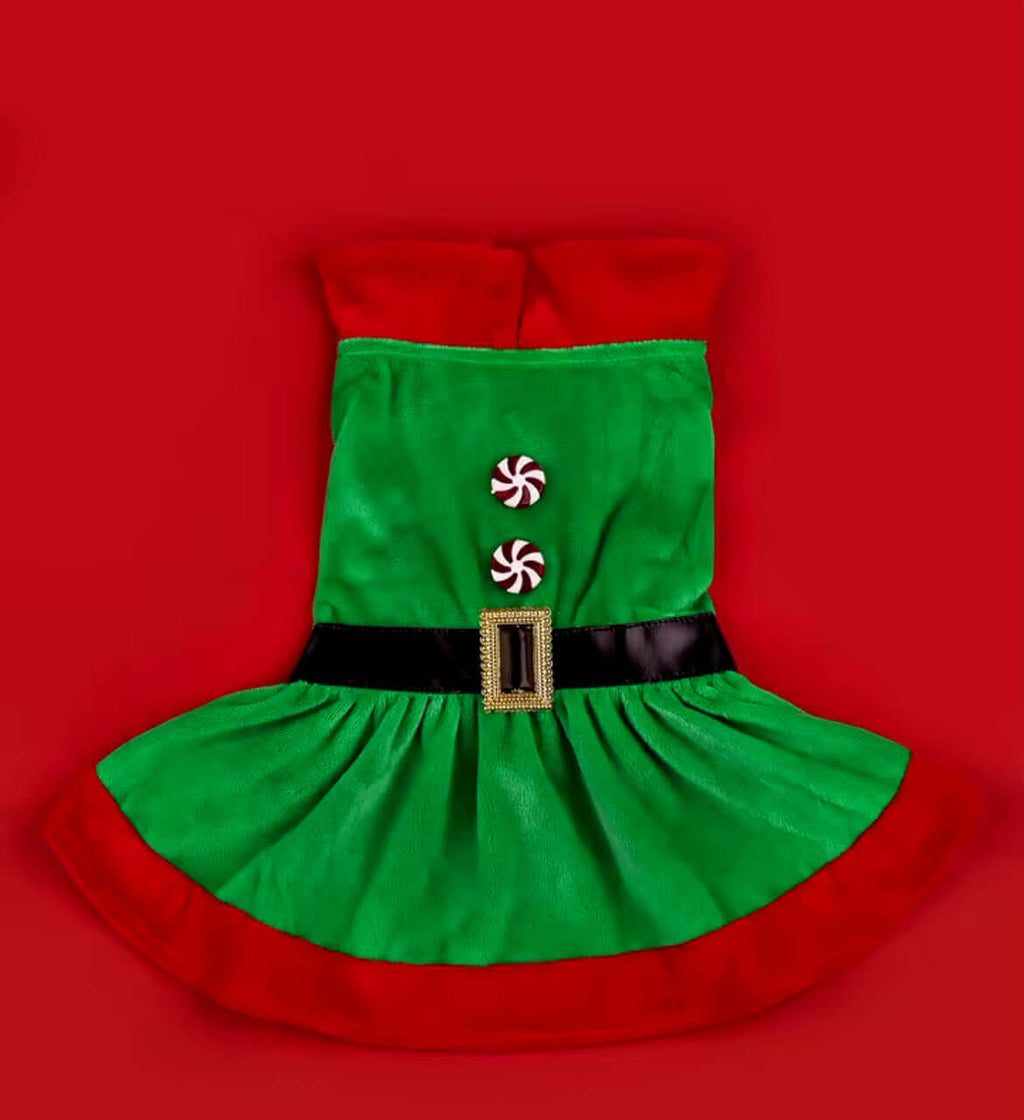 Christmas Dog Dress – Festive Holiday Dress for Dogs