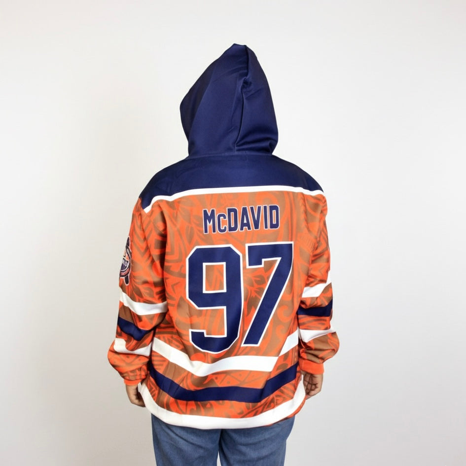 Iconic Blue & Orange Hoodie