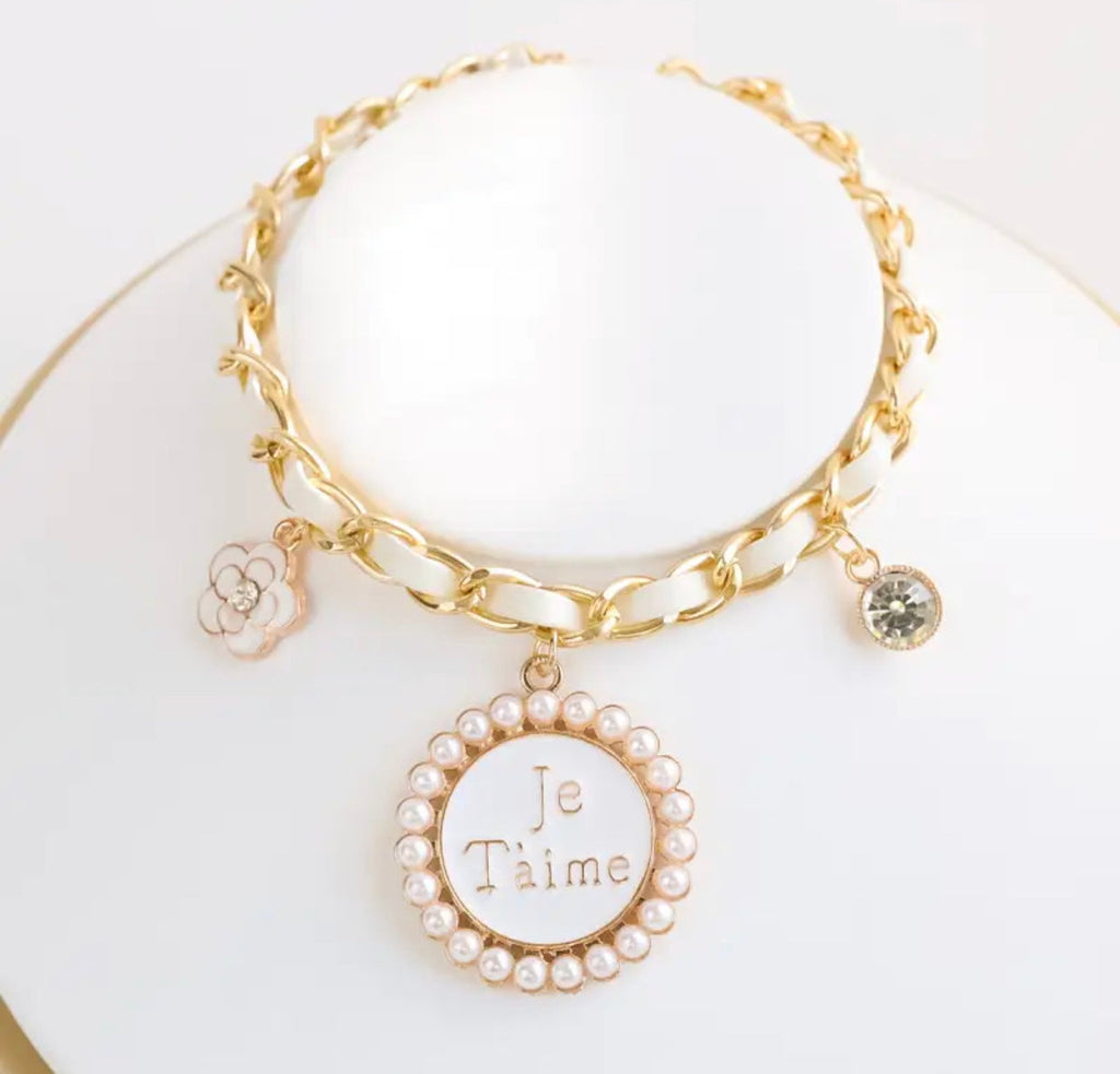 Coco Charm Dog Necklace | Elegant Pet Jewelry Accessory product image 6