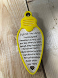 Light of Friendship Christmas Ornament – Wood & Acrylic