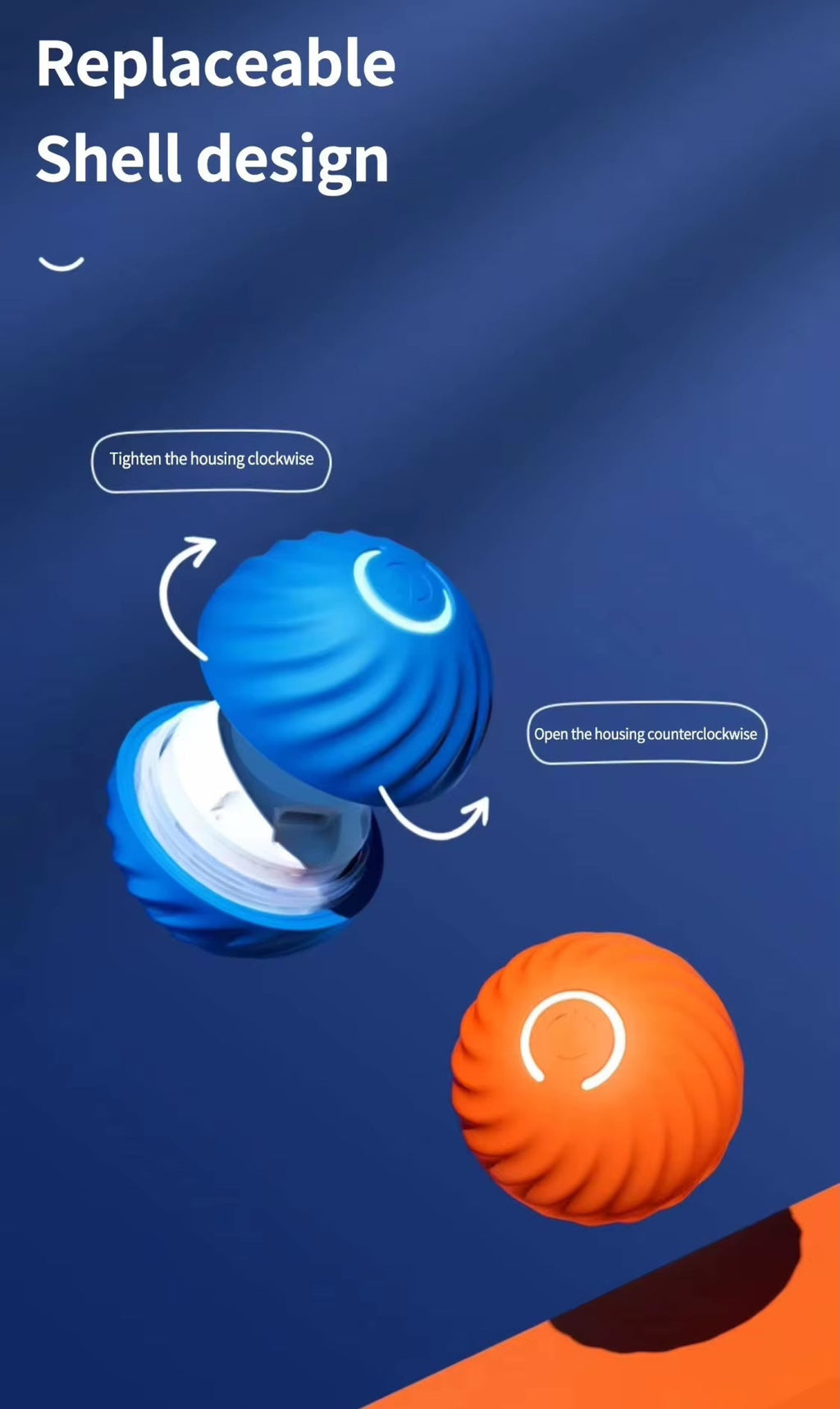 USB Vibrating Ball Toy for Dogs & Cats