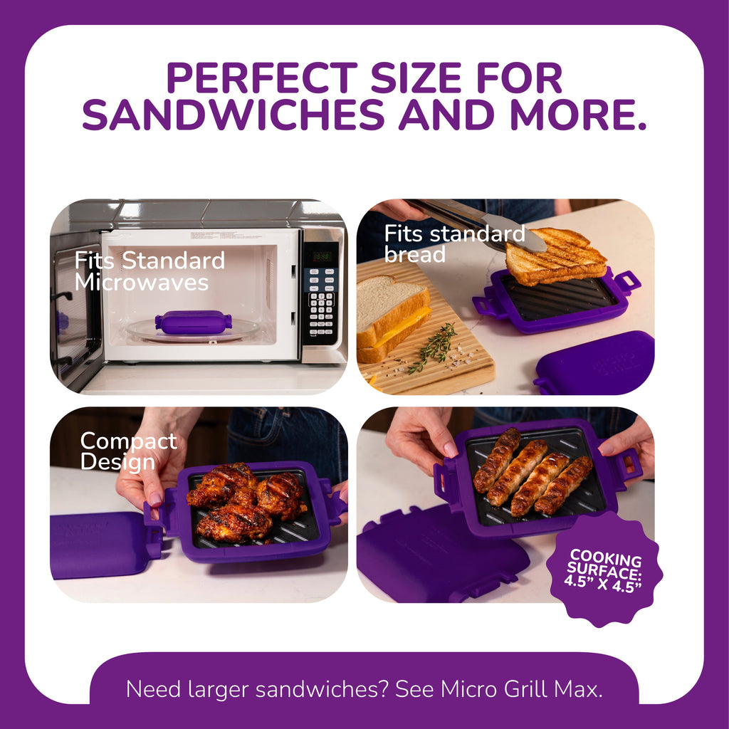 Micro Grill Classic sandwich grill, close-up product detail