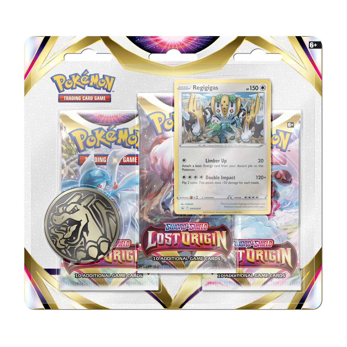 Pokémon TCG - Sword & Shield - Lost Origin - 3 Packs Blister (Regigigas) product image 1