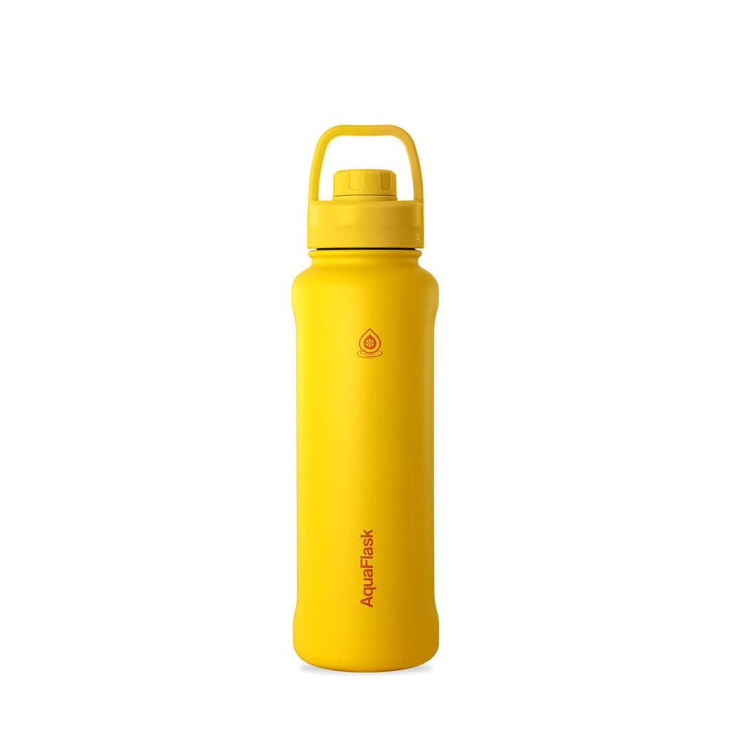 AquaFlask 1080ml (40oz) Stainless Steel Water Bottle with Sports Lid – Hot & Cold, Leakproof, BPA-Free