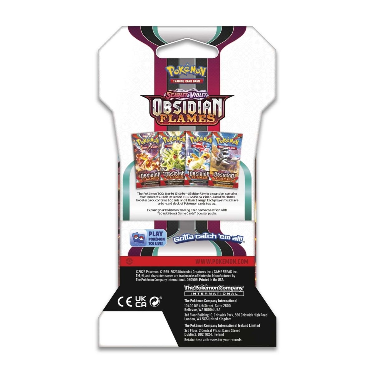 Pokémon TCG - Scarlet & Violet - Obsidian Flames - Sleeved Booster product image 6