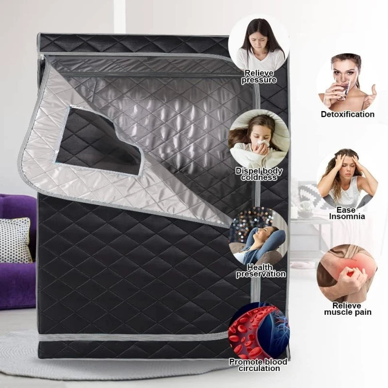 2 Person Steam Sauna Portable Sauna Tent for Home, Large Space