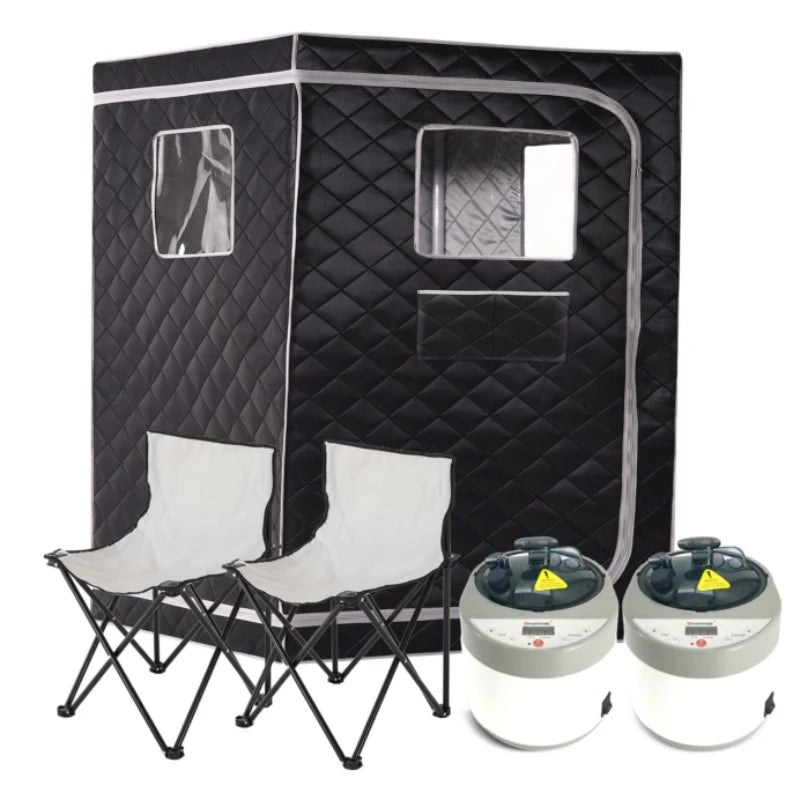 2 Person Steam Sauna Portable Sauna Tent for Home, Large Space