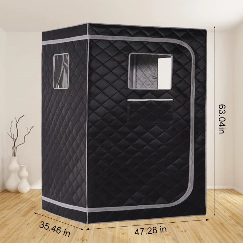 2 Person Steam Sauna Portable Sauna Tent for Home, Large Space
