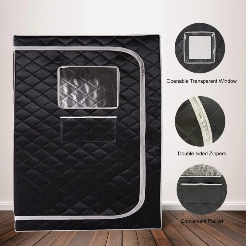 2 Person Steam Sauna Portable Sauna Tent for Home, Large Space