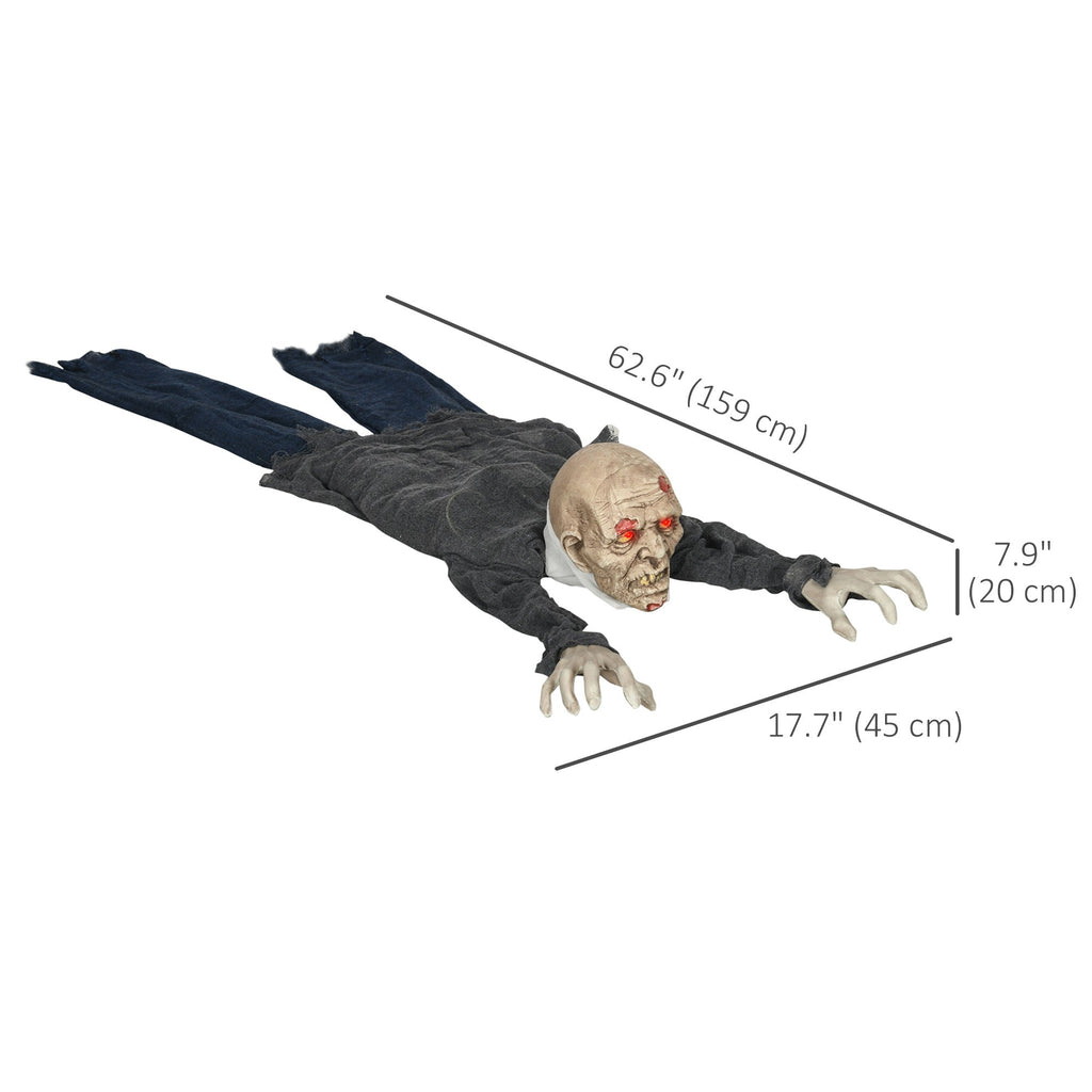 4.7 ft Hanging Mummy Halloween Prop – Animated, Motion & Sound Activated, Light-Up Eyes