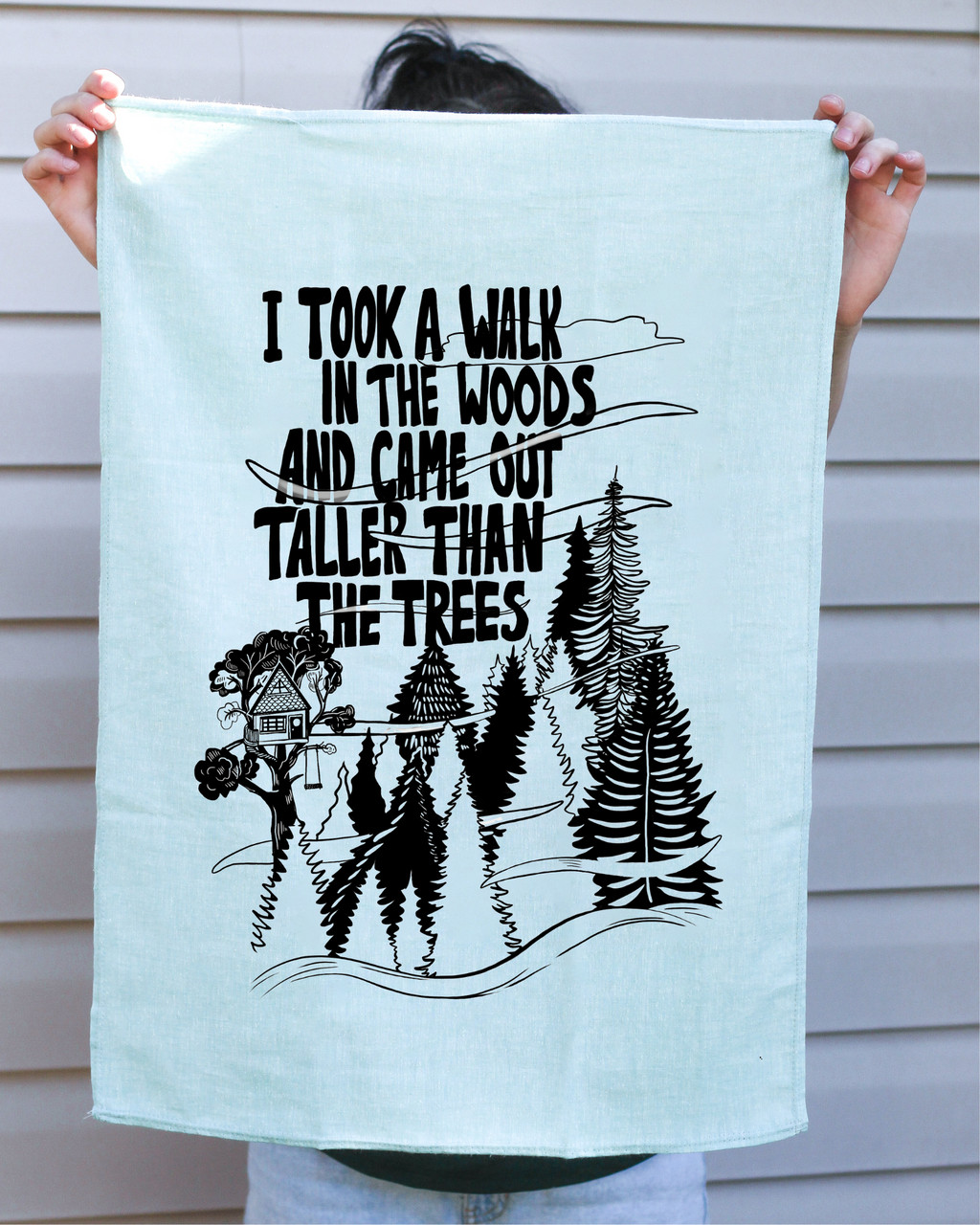 TALL TREES - Organic Cotton & Hemp Tea Towel product image 1