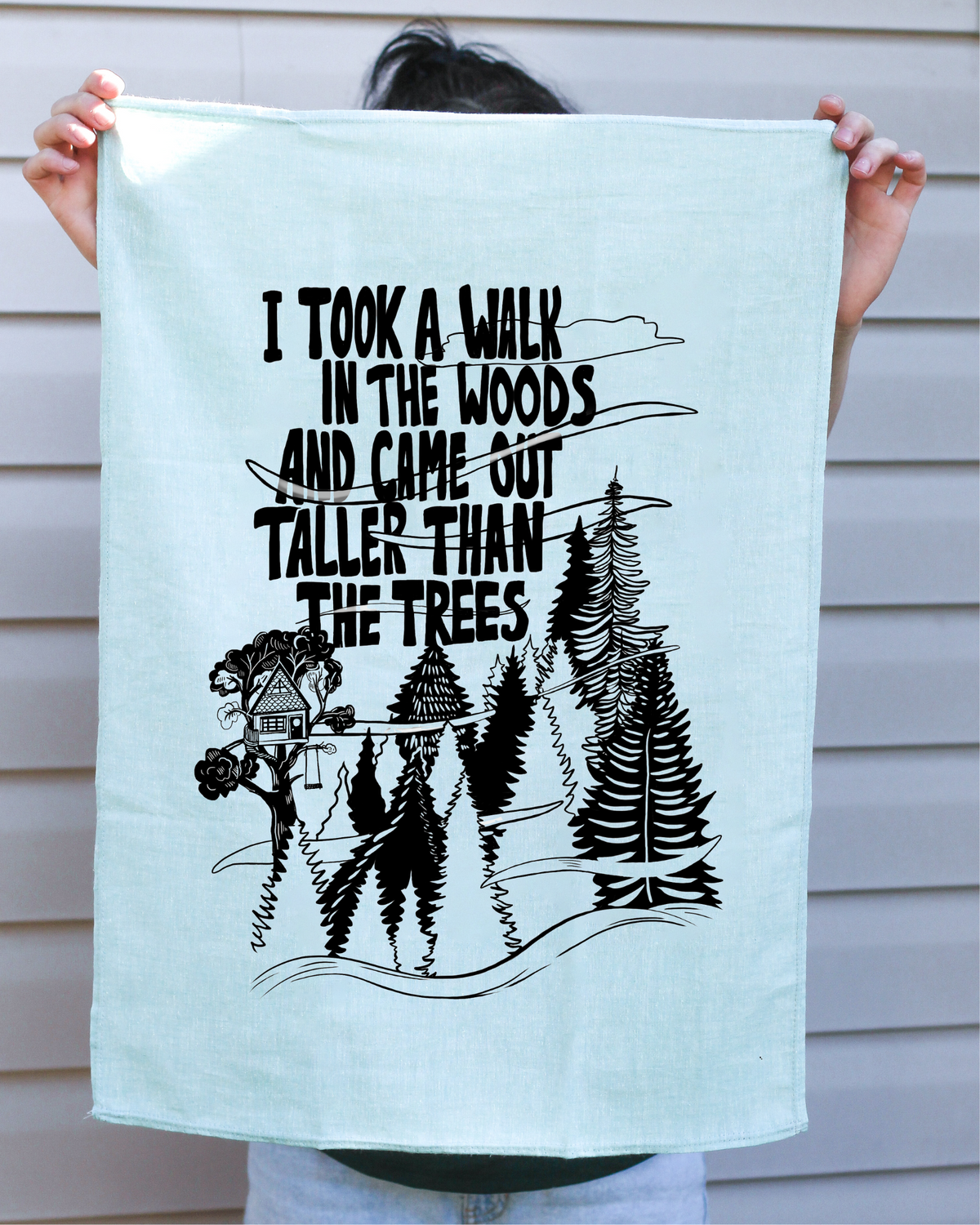 TALL TREES - Organic Cotton & Hemp Tea Towel product image 1
