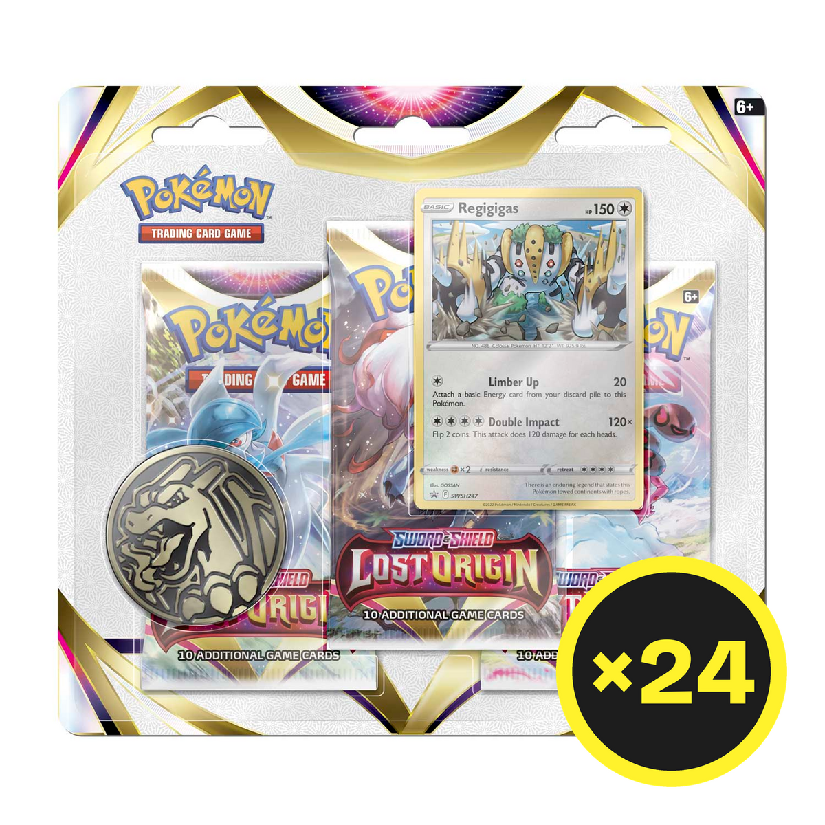 Pokémon TCG - Sword & Shield - Lost Origin - 3 Packs Blister (Regigigas) product image 4