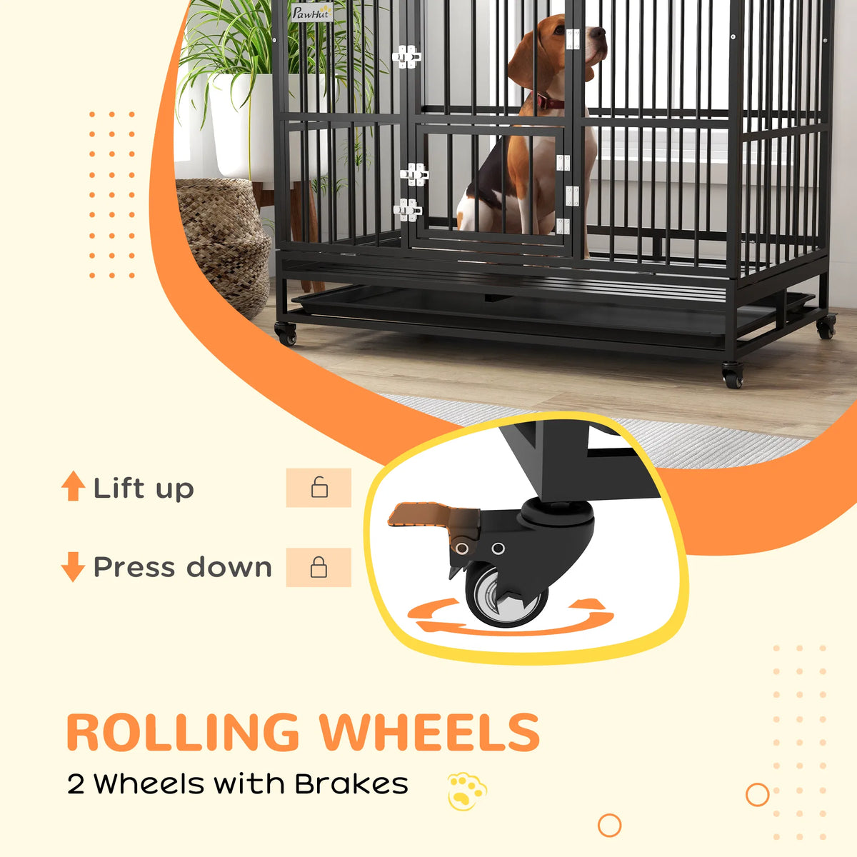 49 Inch Heavy Duty Dog Crate — DealSpark — view 2