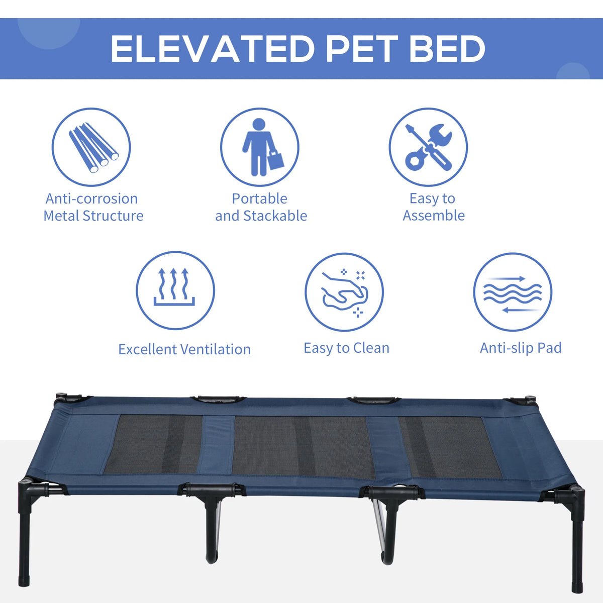 Elevated pet bed with carrying bag, photo 4
