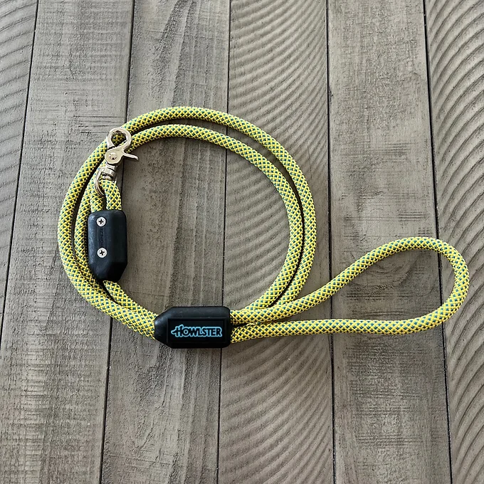 Howlster climbing rope dog leash in yellow