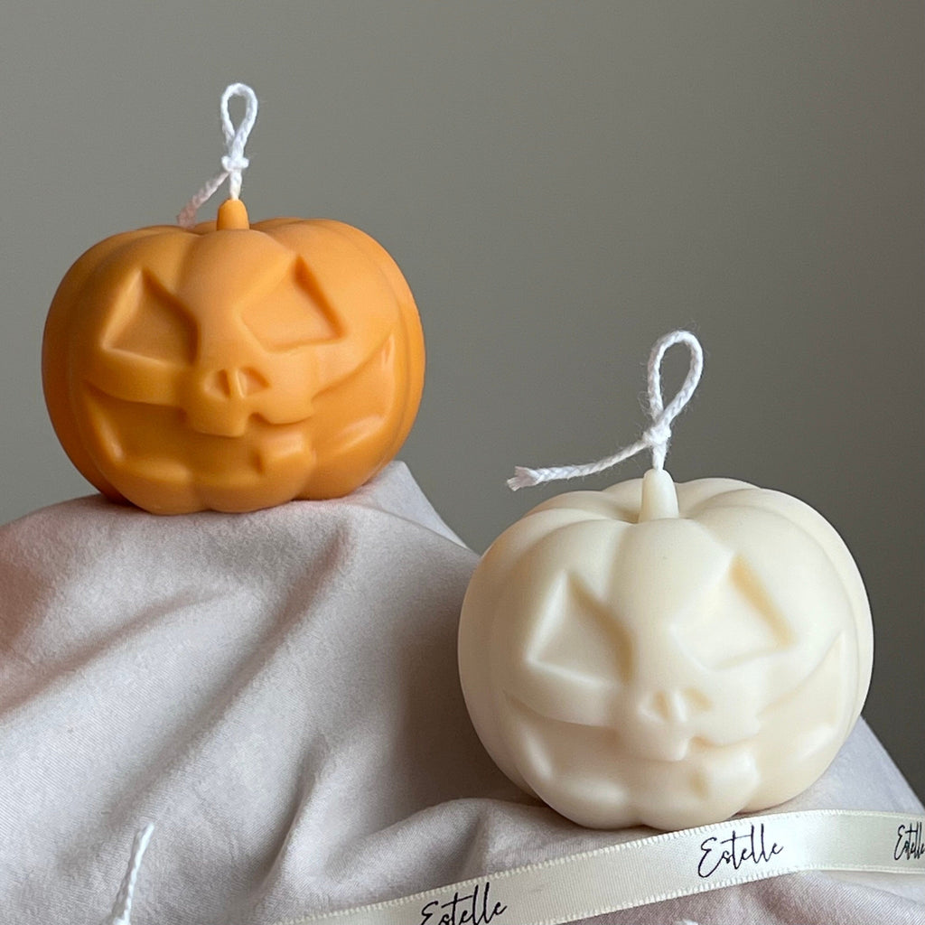 Hand Poured Halloween Pumpkin Candle | Soy Wax Sculptural Candle product image 4