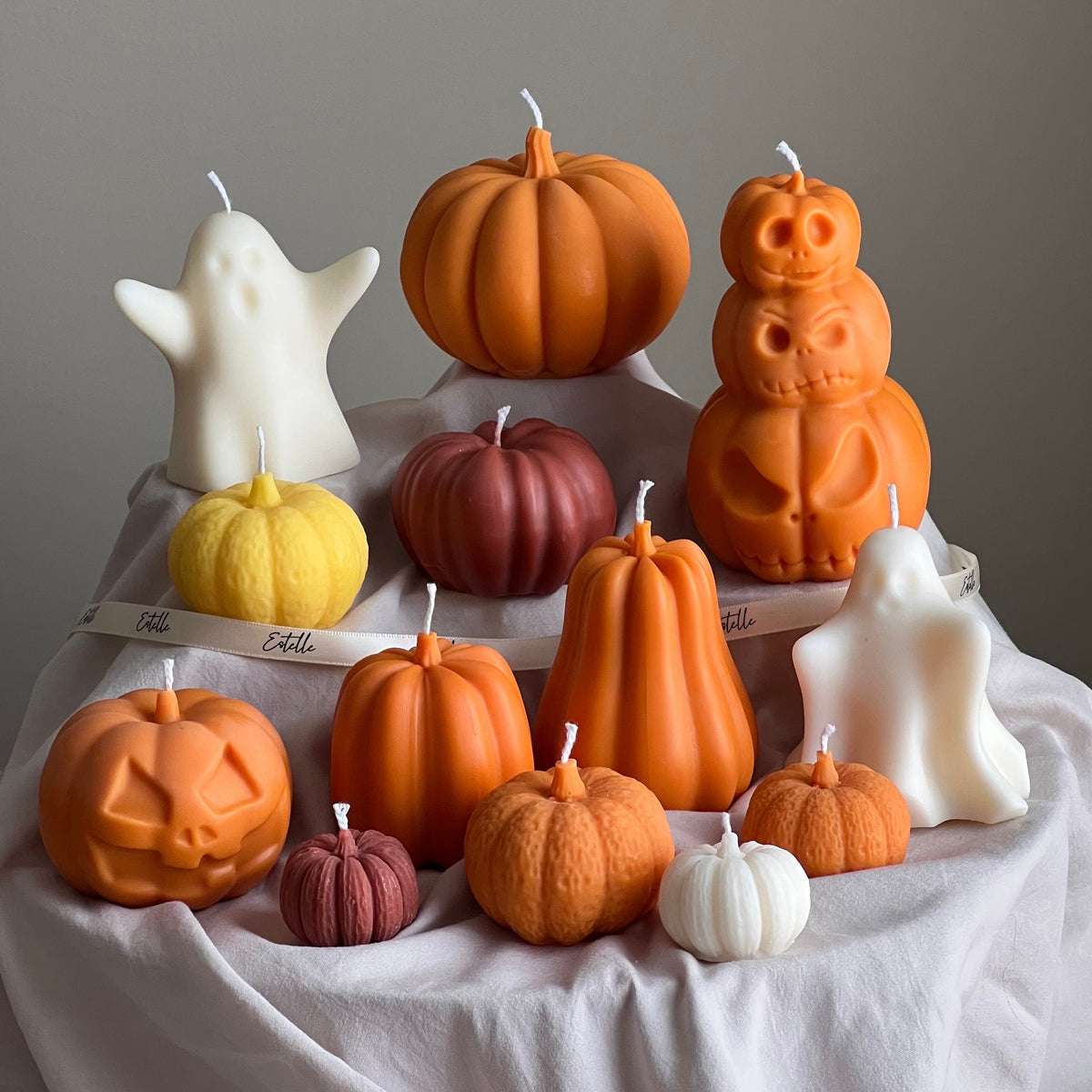 Hand Poured Halloween Pumpkin Candle | Soy Wax Sculptural Candle product image 3