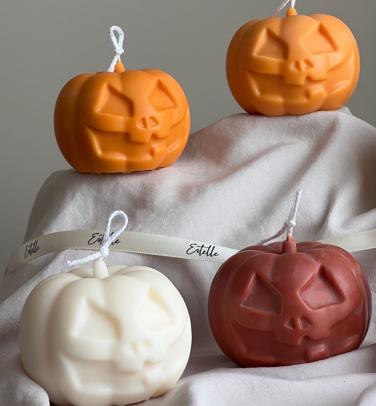Hand Poured Halloween Pumpkin Candle | Soy Wax Sculptural Candle product image 5