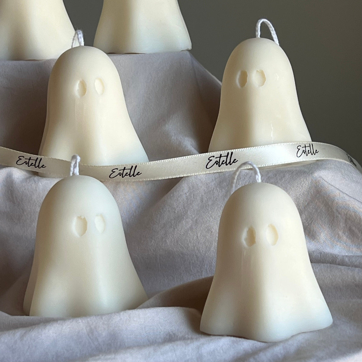 Handmade Halloween Ghost Candle | Sculptural Soy Wax Home Decor product image 4