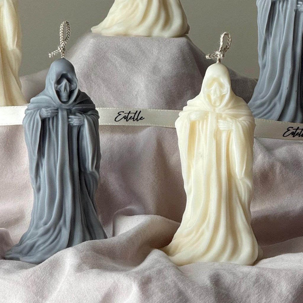 Handmade Ghost Candle: Spooky Halloween Decor, Soy Wax product image 2