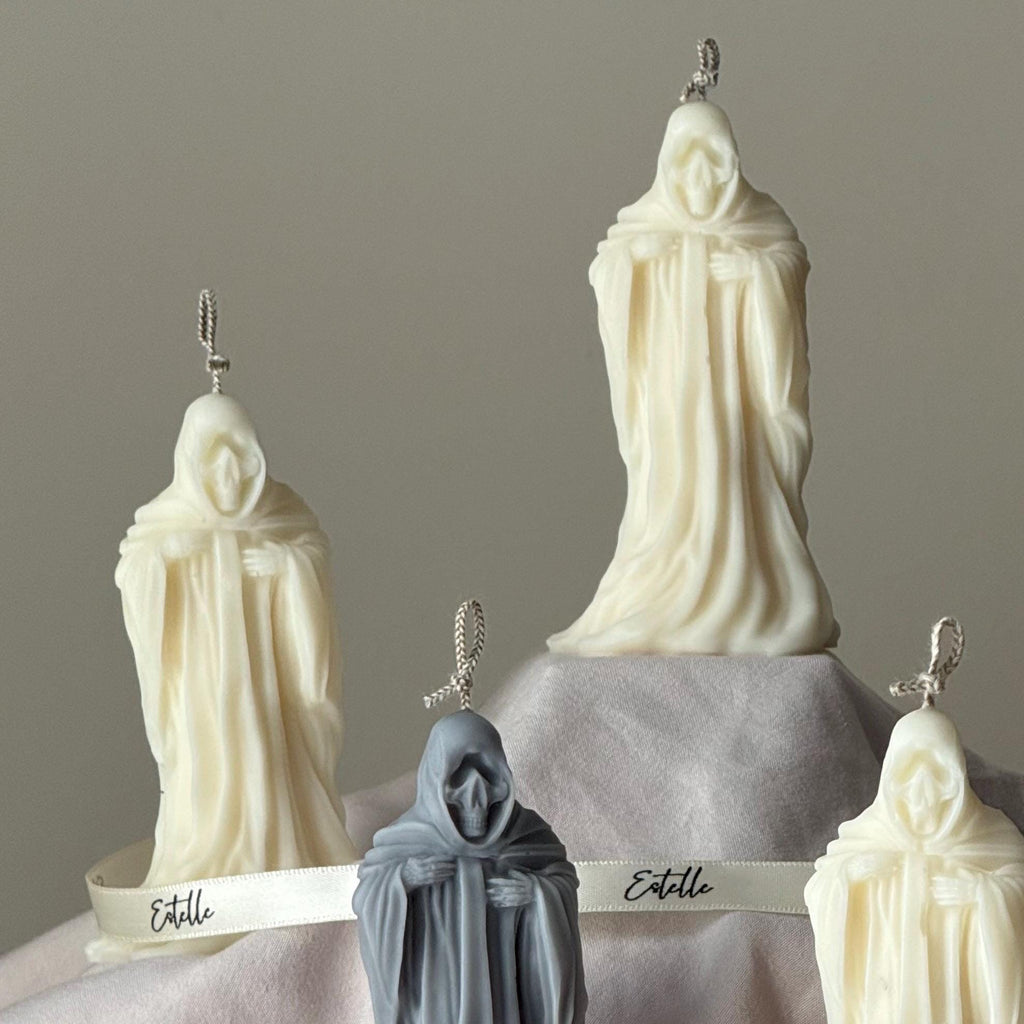 Handmade Ghost Candle: Spooky Halloween Decor, Soy Wax product image 3