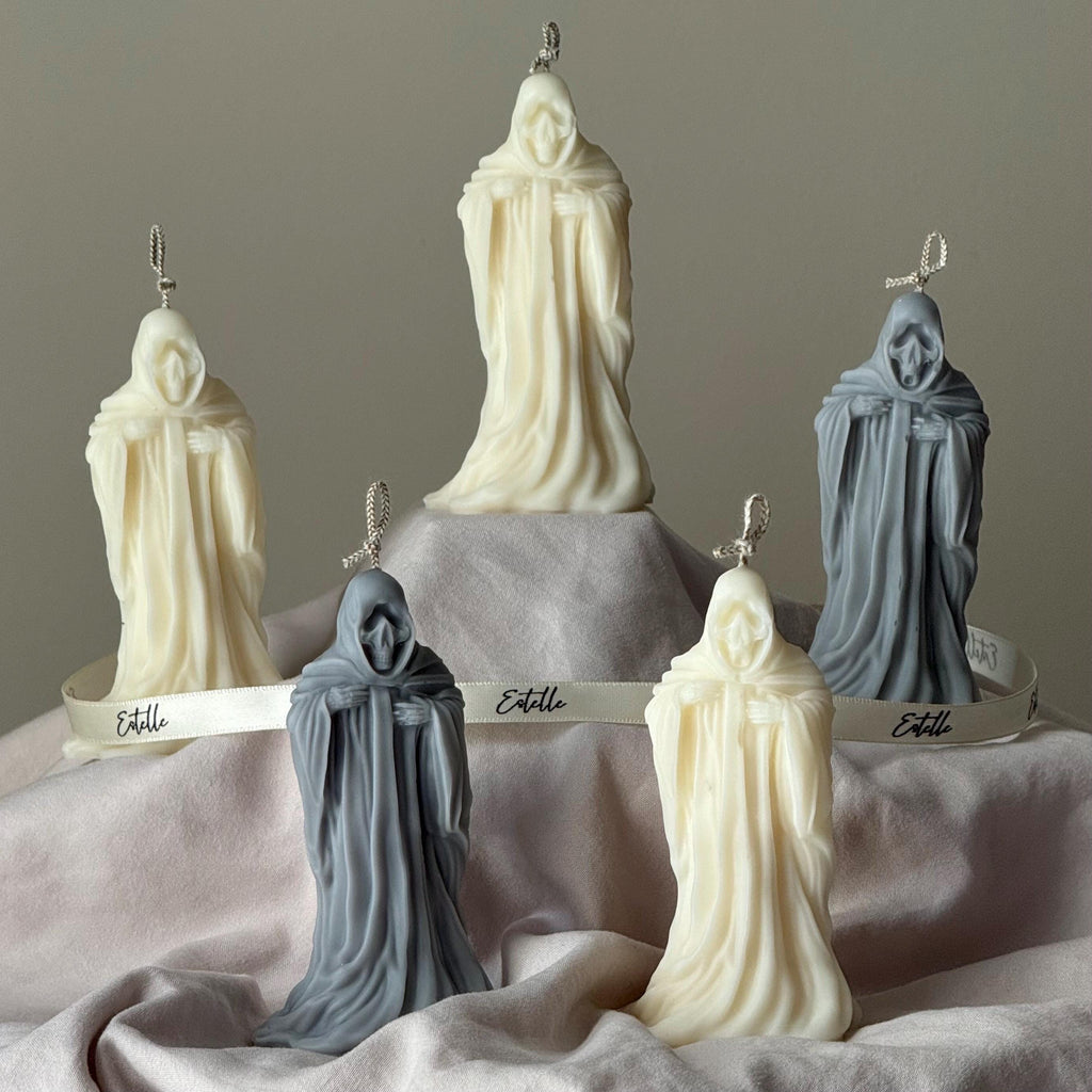 Handmade Ghost Candle: Spooky Halloween Decor, Soy Wax product image 4
