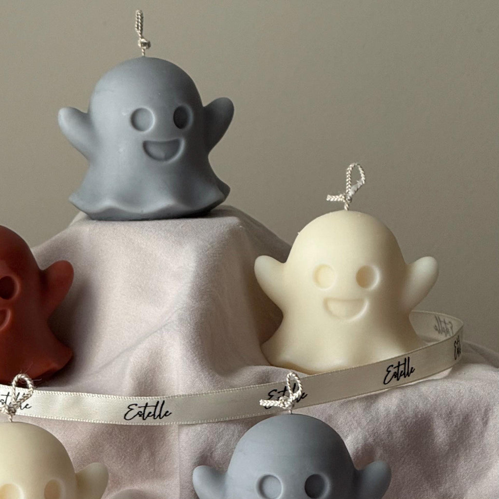 Handmade Ghost Soy Wax Candle | Halloween Decor product image 3